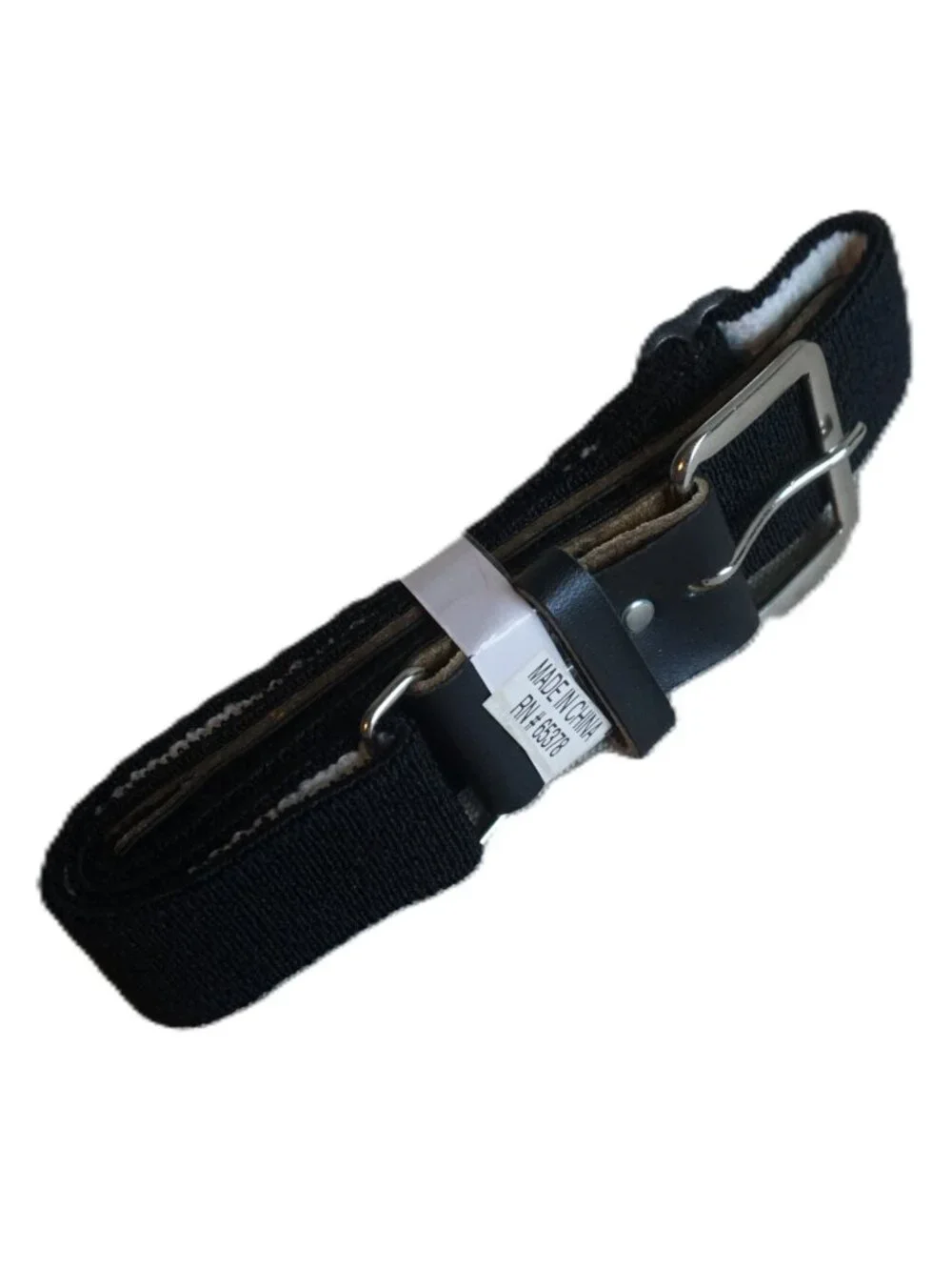Augusta Sportswear Black Athletic Sports 1.25 inch Wide Belt Stretch Youth OSFM